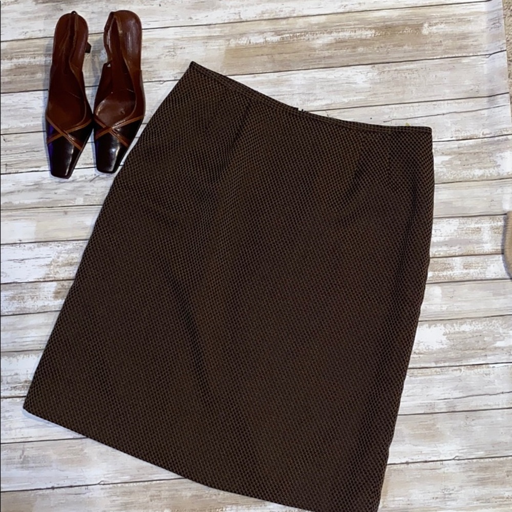 Le Suit Brown Brown Skirt